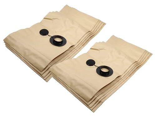 vhbw 10x Sacs filtrants compatible avec Festool SR 5, SR 6 appareil d'aspiration - 36cm x 30cm couleur sable