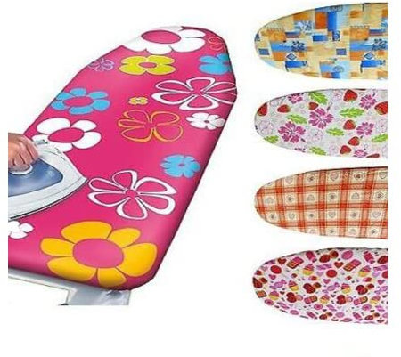 Russo Tessuti Copriasse Telo Copri ASSE da Stiro Mollettone Elastico 47x140 Fantasie Assortite