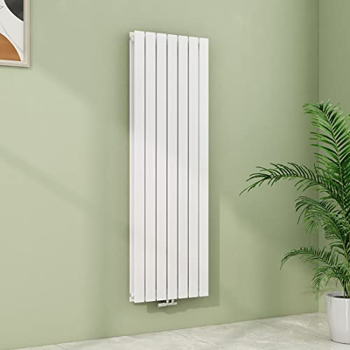 S'AFIELINA Heizkörper Flach Paneelheizkörper 1600x540mm Doppellagig Weiß Mittelanschluss Heizung Flachheizkörper Vertikal 1739 Watt