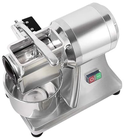 YEHOZZ Râpe à Fromage électrique, Grand Banc Commercial 550 W, Broyeur à Fromage en Acier Inoxydable à Grande Vitesse, Râpe à Fromage pour Fromage, Beurre, Son De Pain