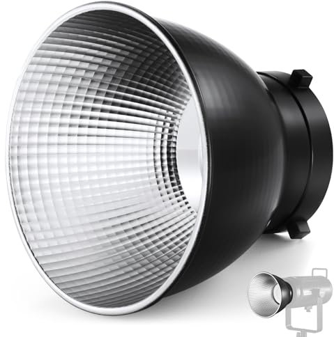 NEEWER RF1 7''/18cm Fischschuppenmuster Standard Reflektor Diffusor mit Bowens Halterung für NEEWER CB300B, CB100C, FS230, Vision 4, Vision 5, S101-400W Pro, Q4 Studio Blitz & LED Video Licht