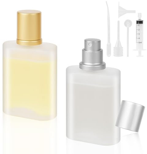 LOPHE Nebulizzatore Profumo, 2 Pz 30 ml Atomizzatore Profumo Bottiglia di Profumo Vuota, Vetro Nebulizzatore Profumo Contenitore Profumo per Viaggiare, Festa, Vita Quotidiana