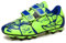 Woflebel Fussballschuhe Kinder Fußballschuhe Jungen 29 Trainingsschuhe Mädchen Klettverschluss Turnschuhe Soccer Schuhe Atmungsaktive Grün