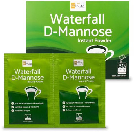 Waterfall D-Mannose Lot de 10 sachets de poudre instantanée pour soulager la cystite et les infections urinaires SC Nutra