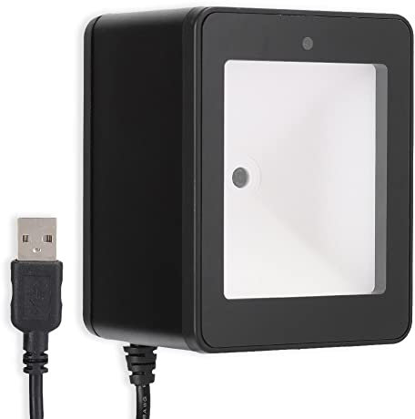 ASHATA Desktop Barcode Scanner, 360° Barcode Scanner, QR Code Scan Plattform, CMOS Supermarket Mobile Payment, Scanner für Geschäftsbereiche/Supermarkt