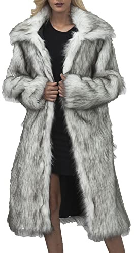 Mode Col Carré Longue Fausse Fourrure Femmes Veste Femmes Automne Et Hiver Long Manteau Veste Femmes