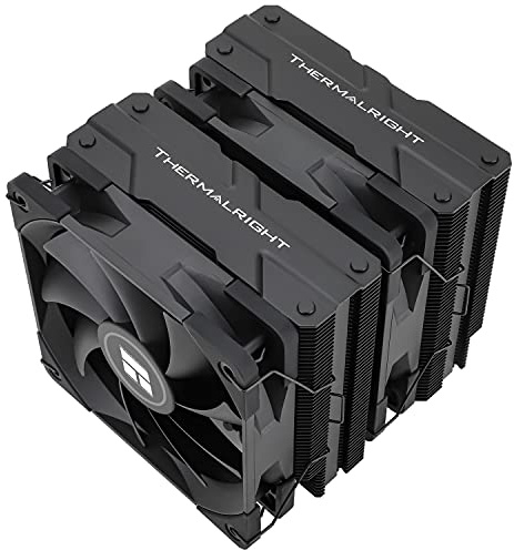 Thermalright Peerless Assassin 120 Black raffreddatore ad aria per CPU, 6 tubi di calore, doppia ventola TL-C12B PWM da 120 mm, tecnologia AGHP, per AMD AM4 AM5/Inte 1700/1150/1151/1200/2066/2011
