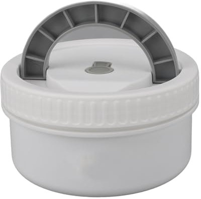 Fiambrera Bento Térmica de Acero Inoxidable, Fiambrera Bento Térmica Portátil de Rendimiento de Sellado Fuerte para Escuelas para Estudiantes (Blanco lechoso)