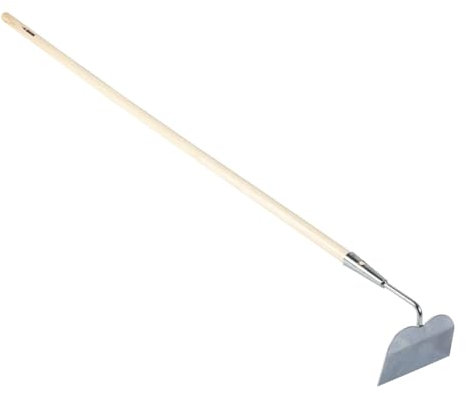 Azada de jardin ligera 16cm con mango de madera 140cm - Bricomed.Ideal para aflojar, ventilar y quitar las malas hierbas.