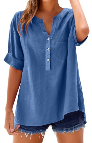 Genérico 2026 Camisetas Gatos Mujer Blusas Bonitas Y Elegantes Ropa Deportiva Verano Camiseta Senderismo Amarillo Escotadas Decoradas Rayas Negras Blancas Tirantes Elegante Azul