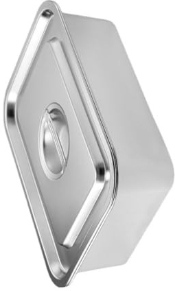 Bandeja para hornear de acero inoxidable de grado profesional con tapa de vidrio, tecnología de retención de calor y sin base de deformación, bandeja para hornear de acero inoxidable resistente