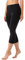 Merry Style Damen Leggings 3/4 Capri Leggings aus Viskose MS10-144 (Schwarz, L)
