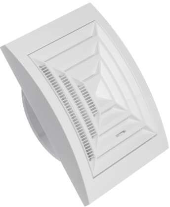 Ø 100mm Weiß Rund Lüftungsgitter mit Schieberegler Abschlussgitter Insektenschutz ABS Gitter