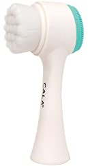 CALA Dual-Action Facial Cleansing Brush (Mint), Superfine Soft Bristles Deep Clean Pores, Removes Oil, Dirt, Makeup + Sunscreen, Water-Resistant for Shower Use, All Skin Types
