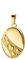 Medaillon oval mit Herzen 333 Gold Muttertag Valentinstag Liebe Schmuck Amulett von Haus der Herzen® mit Schmuck-Etui