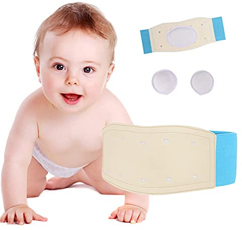 Umbilical Cinturón de hernia para bebé con banda para el ombligo, para hernia, soporte para la hernia, para el ombligo de los niños (Azul)