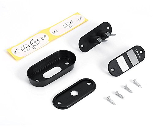 Kit de interruptor de bloqueo de puerta Tbest, interruptor de contacto de puerta corrediza 52g reemplazo para sistemas de bloqueo centralizado de alarma de furgoneta de carro de automóvil negro