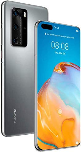 Huawei P40 Pro Smartphone 256 GB, 8 GB RAM, Dual Sim, Silver Frost (reacondicionado)