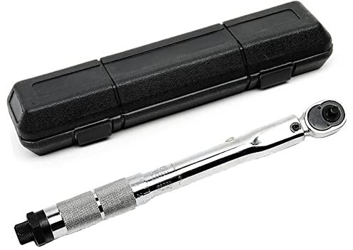 BOWONG Adjustable Torque Wrench 5-25Nm 1/4 Square Drive Click Hand Ratchet Cycles Tool