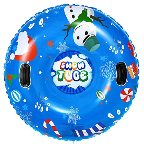 BESPORTBLE Aufblasbarer Schneeschlauch Mit PVC Schneetube Für Winterspiele Geeignet Für Skifahren Und Rodeln Blaue -