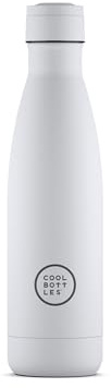 Cool Bottles - Botella de Agua de Acero Inoxidable - 500 ml - Mono White - 26,5 x 7 cm - Botella Térmica Hermética - Bebidas Frías 36 Horas y Calientes 18 Horas - Triple-Cool Technology - Libre de BPA