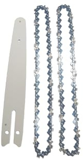 EdvenA 3 pièces/Ensemble Mini chaîne de scie de 8 Pouces 1/4 Pouces; Pas 043 Pouces; Chaînes de tronçonneuse de Calibre 45L