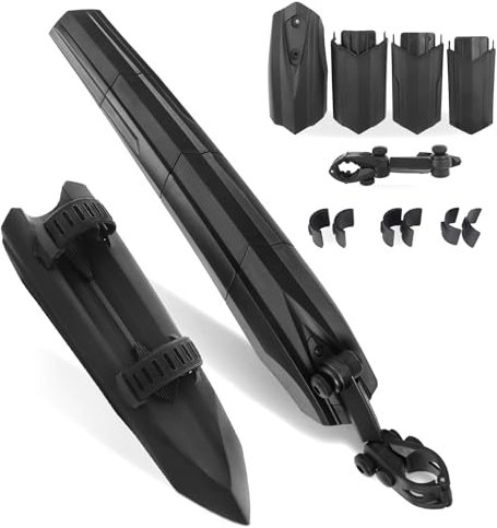 GRELiving Fahrrad Schutzblech Set 24-29 Zoll Universal Schnelle Demontage Fahrrad schutzblech, Mountainbike, MTB Steckschutzblech zum Schutz vor Spritzwasser Schmutz