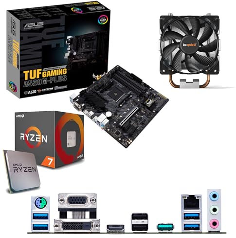 Components4All AMD Ryzen 7 5800X 3.8Ghz (Turbo 4.7Ghz) 8 Core 16 Thread CPU, ASUS TUF GAMING A520M-PLUS Motherboard, BeQuiet Cooler Pre-Built Bundle NO RAM