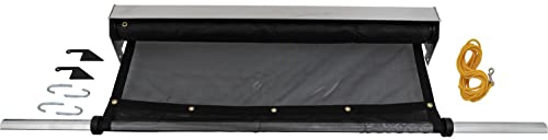 Buyers Products 554270155 Pull-Style Mesh Tarp System with Spring Assist, 7 x 15, 88 Housing, Pre-Assembled Roller, Double-Stitched, Brass Grommets, Wind Deflector, Roller Tarp for Dump Trucks