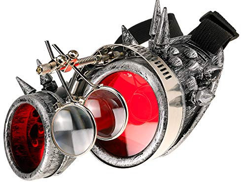 MFAZ Morefaz Ltd Welding Cyber Goggles skyddsglasögon svetsning solglasögon Steampunk Goth Round Cosplay glasögon party Fancy Dress