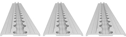 lasiprofi Airlineschiene Flügel unten: 60 x 12 mm, 2.000 mm, 4er Set | Zurrschiene | 200 cm | kompatibel mit Fittingen | Silber eloxiert | für Transporter, Wohnwagen, Sprinter UVM. | Aluminium | 2 m