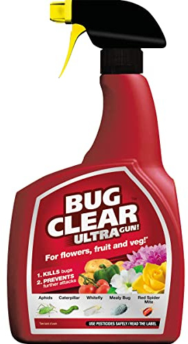1L Bug Clear for Indoor & Outdoor, Gardening Solutions, For Flowers, Fruit & Veg, Kills Bugs & Prevents Further Attacks