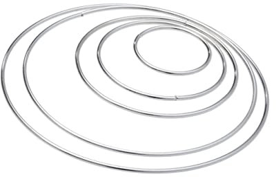 TOPBATHY Traumfängerrahmen 10St Metallreifen Stickrahmen Puppenständer aus Holz DIY Metall Hoop goldene Girlande Metallblumen Korbwaren Traumfänger Ringe Metall Ring Der Kreis Band Schmuck