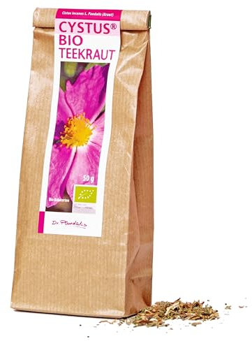 Dr. Pandalis - BIO Zistrosenkraut - 50g - Cistus Incanus Tee in Premium Qualität - 100% loser Cystus Bio Tee - Das Original aus der Apotheke - Cystrosentee nach althergebrachter Weise