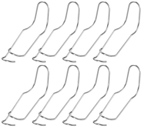 QUARKZMAN 20pz 20mm Connettori per Gabbie per Piante Argento, Traliccio Vegetale in Acciaio Clip Filo Tubo Arrampicata Strumento Riparazione Supporto Tubi per Piante Serra Giardino