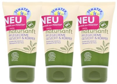 Penaten 3 x natursanft Pflegecreme Gesicht & Körper je 75ml parfümfrei Baby