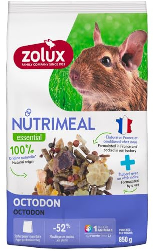 Zolux - Aliment composé pour Octodon Nutrimeal Sachet de 850 g