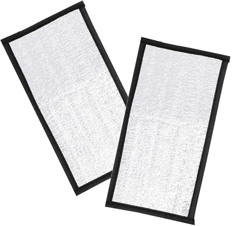 TOGEVAL 2 Pezzi Tappetino Riscaldante per Terrario con Pellicola Riflettente Isolante Riscaldamento Uniforme per Rettili Piccoli Tartarughe e Lucertole Mat per Terrari e Gabbie Piccoli
