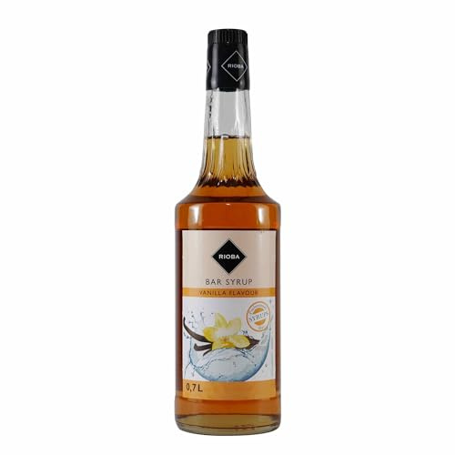 Rioba Vanilla (Vanille) Bar-Syrup 0,7L -alkoholfrei- (1:7 Mischungsverhältnis) - geeignet für Vegetarier und Veganer.