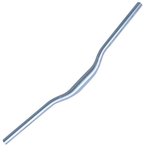UPANBIKE Cykelstyre MTB mountainbike styre cykel kort barn cykelstyre φ31,8 mm x 440 mm/520 mm 30 mm stigningsstång (520 mm, silver)