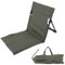 ciciglow Tragbarer Strandmatten-Loungesessel, Klappbarer Outdoor-Liegepark-Strandstuhl mit Rückenstütze, Zum Sonnenbaden, Strandliege für die Terrasse, Leichte Campingstühle (OD Grün)