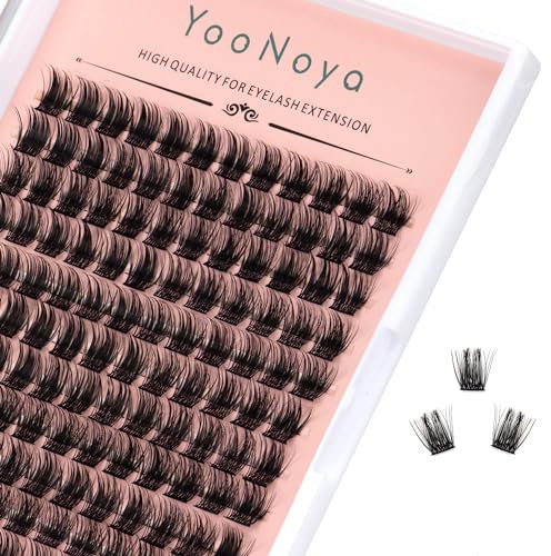 YOONOYA Pestañas Postizas 12mm, 144 largas y esponjosas pestañas de visón!
