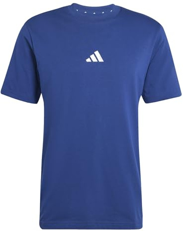 adidas Men's T-Shirt M 3S SJ T, Blue Dk/White, 3XL
