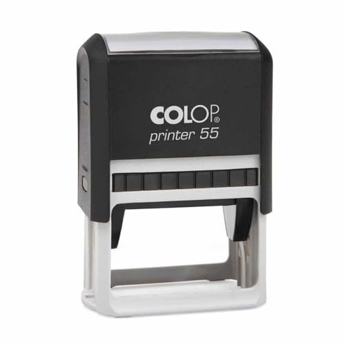 Mister Timbri Timbro Autoinchiostrante 60x40mm Rettangolare Personalizzabile - 10 Righe di Testo, Ecologico e Ideale per Dati Aziendali o Firma