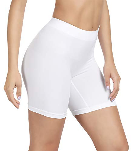 SIHOHAN Women Anti Chafing Shorts Seamless Slip Shorts for Under Dresses | Soft Stretchy Boxer Underwear Comfort Boyshorts Panties Safety Long Briefs