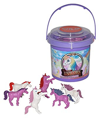 Wild Republic Adventure Bucket Mini Einhorn, Geschenk für Kinder, Sandspielzeug mit Spielzeugfiguren, Sensorisches Spielzeug