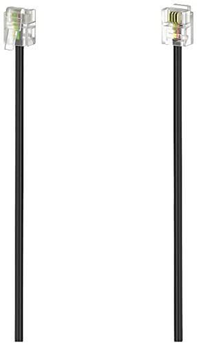 Hama DSL Anschlusskabel [1x TAE F Stecker - 1x RJ45 Stecker 8P2C] 10m weiß