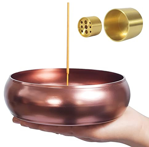 6.5 Inch Incense Holder, Incense Burner, Palo Santo Holder, Incense Sticks Holder, Smudge Bowl for White Sage, Palo Santo Sticks.