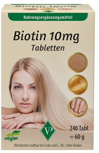 Biotin 10 Mg Hochdosiert Vegan Tabletten 240 stk