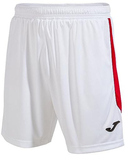 Joma - Short Glasgow White Red, Shorts Uomo